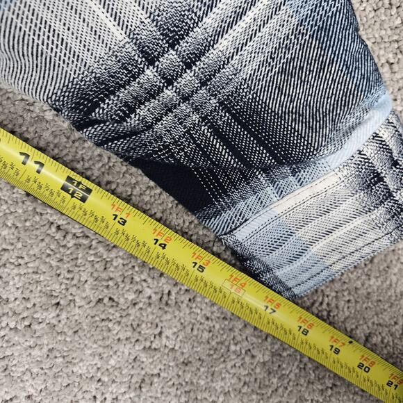 Duluth Folklore Flannel Insulated Duster Jacket Womens XL Blue Plaid - Picture 11 of 11